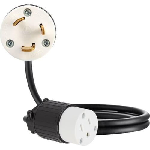 JORINDO NEMA L5-20P 3 pin TO 5-15R 3 hole American standard plug male to female conversion Extension line