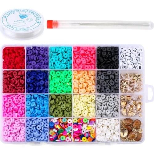 24 Grids Storage Box Beads for DIY Making Necklaces Bracelets Craft Set Kit Creativity Irregular Shape with Pendants