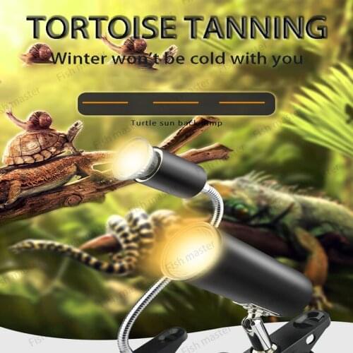 Tortoise lamp tanning back light turtle tank full-spectrum uvb solar lamp calcium supplement heating sterilization insulation