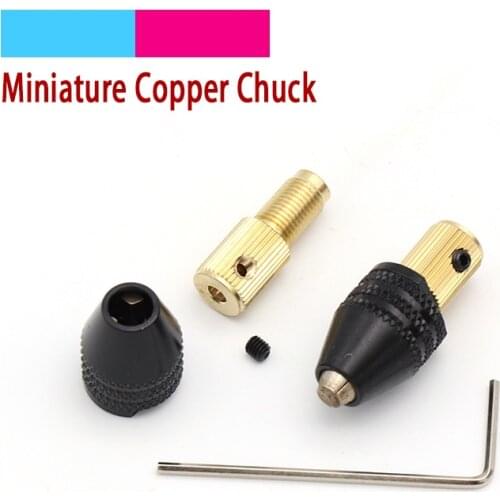 1pcs 3.17/2.3mm Electric Motor Shaft Mini Chuck Fixture Clamp 0.5mm-3.2mm Small To Electric Drill Bit Micro Chuck Fixing Device