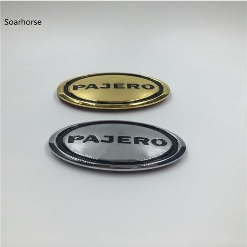 New For MITSUBISHI V73 V75 V77 Montero Shogun PAJERO Front Bumper Side Fender Emblem Logo Stickers