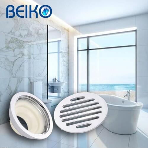 High-quality Silver Cooper Round Floor drain For kitchen bathroom indoor Deodorant and dregs shower water drain indoor outdoor