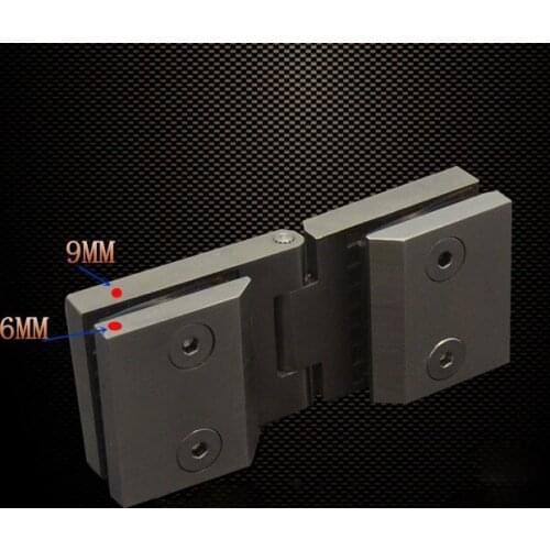 Xingguya 304 stainless steel glass holder wine cabinet hinge frameless glass hinge display cabinet glass door double hinge