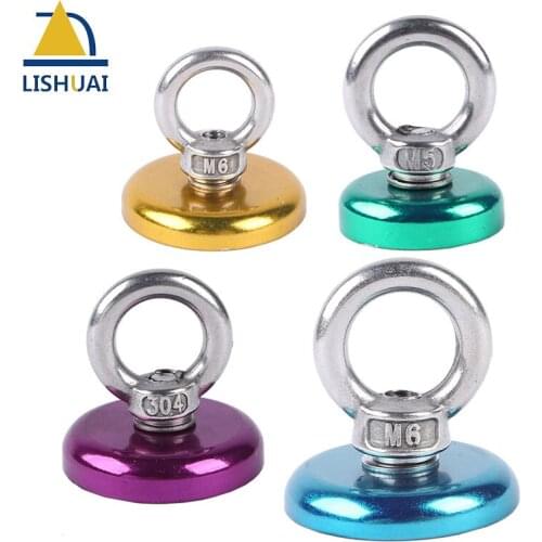 1pc Dia42mm Super Strong Fishing Magnet / Rare Earth Neodymium Magnet/ Pulling Lifting Magnets for Magnetic Fishing