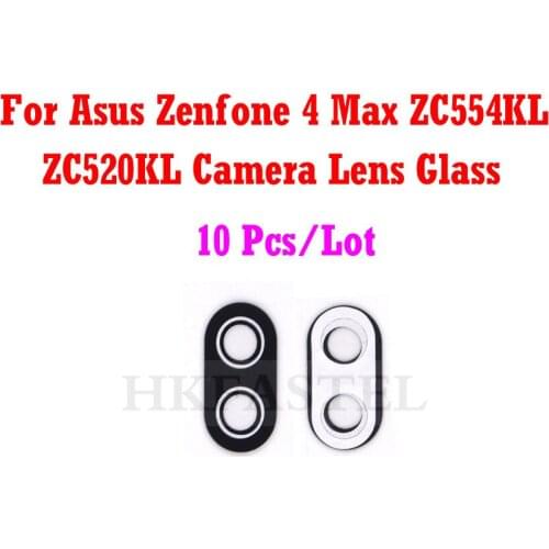 10pcs New Original ZC554KL ZC520KL Glass Housing For Asus Zenfone 4 Max ZC554KL ZC520KL Back Cover Camera Lens Glass