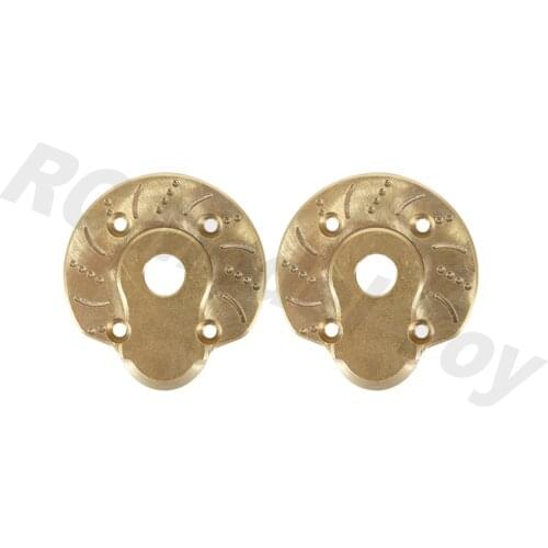 2PCS Brass Heavy Weight Portal Steering Knuckle Cap Housing for 1:10 RC Crawler Axial SCX10 III AXI03007 & Capra Upgrade Parts