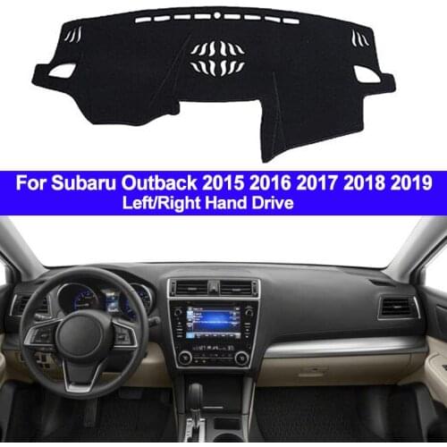 2 Layers Car Inner Dashboard Cover Cape For Subaru Outback 2015 2016 2017 2018 2019 Dashmat Pad Carpet Dash Mat Sun Shade Pad