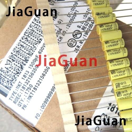 20PCS NEW VISHAY ERO MKT1813 1500PF 630V 5X10MM axial Suppression film capacitor 152/630V 10% HiFi audio MKT 1813 630V 1.5NF