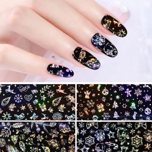 4 Pcs Nail Art Transfer Nail Stickers Decal DIY Manicure Accessories for Women