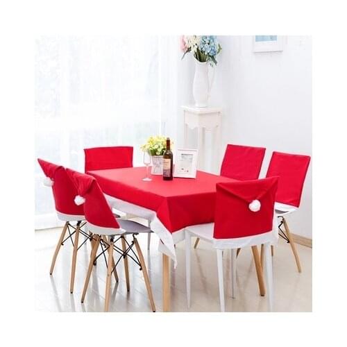 Cheap christmas ornament Christmas kitchen table chair covers set noel navidad Dinner tables and chairs Decoration