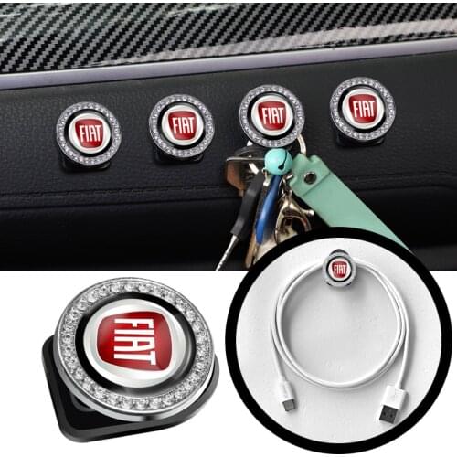 2Pcs Car Mini Hooks Hidden Storage Hooks For Fiat 500 Tipo FR Punto Ducato Abarth Stilo Palio Bravo Pondo Viaggio Doblo