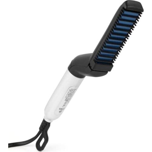 Men Quick Beard Straightener Styler Comb Multifunctional Hair Curling Curler Show Cap Tool Electric Hair Styler for Men Dropship