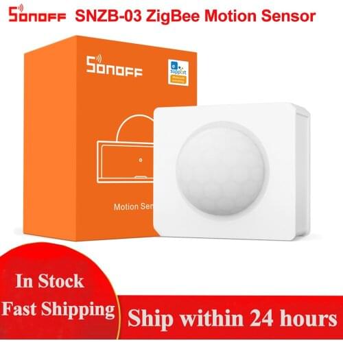 SONOFF SNZB-03 ZigBee Motion Sensor Smart Home Wireless Remote Control Monitor Via Ewelink APP work with Sonoff Zigbee Bridge