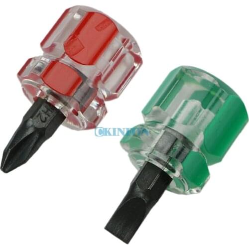 DHL 200PCS 2pcs=1set Precision Mini Anti-Slip Bits Slot Type Screwdriver Magnetic Repair Tool