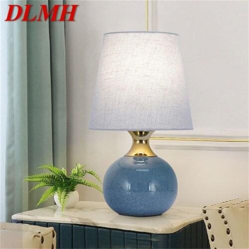 DLMH Touch Dimmer Table Desk Light Contemporary Ceramic Luxury Lamp Decorative for Home Bedside