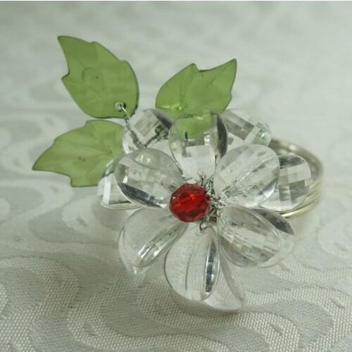 Crystal napkin ring, napkin holder for wedding