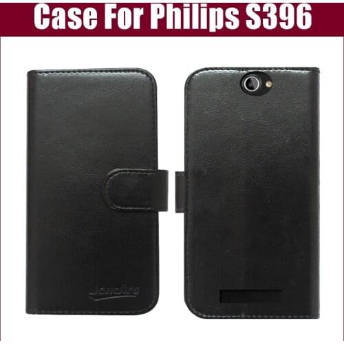 High Quality Flip Leather Case for Philips S396 mobile phone protective cover with card holder style + Free Shipping