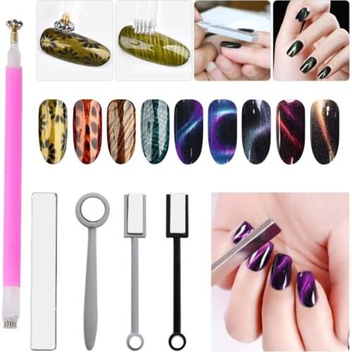 1PC Magnetic Nail Stick 3D Cat Eye Effect Magnet for UV Painting Gel Nails