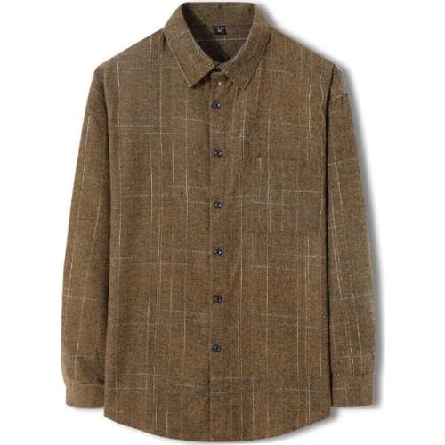 NEW shirts Business casual spring autumn long sleeve pocket men shirts High quality brand plaid shirt men chemise homme