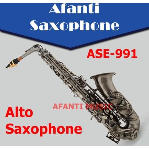 Afanti Music Eb Brass body Antique Copper Simulation Alto Saxophone (ASE-917)