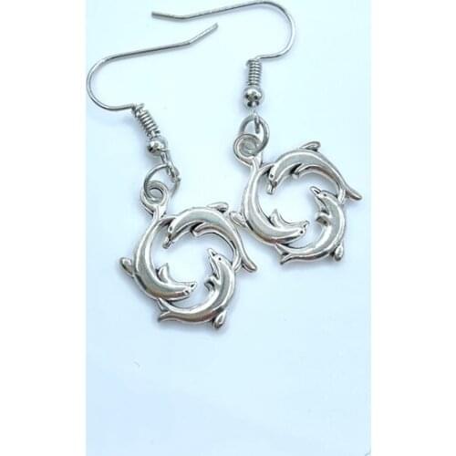 Creative personality fancy dolphin hoop alloy earrings fashion earrings new wild earrings womens earrings fashion jewelry