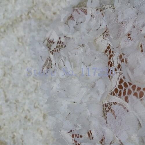 Latest design JRB-80102 african guipure lace for sewing nigeria net lace fabric 3d flowers high quality african lace fabric