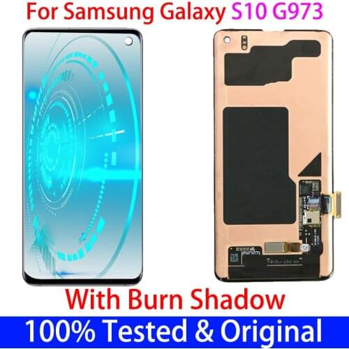 Amoled Original 6.1'' S10 With Dead Pixels LCD For SAMSUNG Galaxy S10 SM-G973F/DS G973U Display+Touch Screen Digitizer Assembly