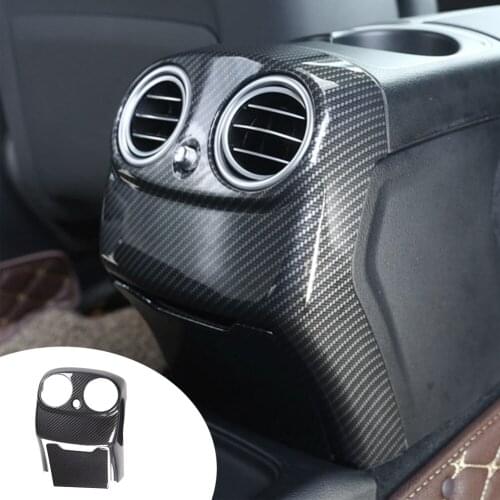 Plastic 2pcs Car Rear Storage Panel AC Air Vent Outlet Cover Trim Frame Moulding Fit For Mercedes Benz E Class W213 2016 2017