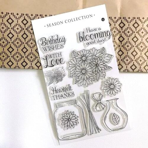 Happy Birthday Transparent Clear Silicone Stamp Scrapbooking Material Wish Cards Journaling Decoration DIY Craft Supplies 2021