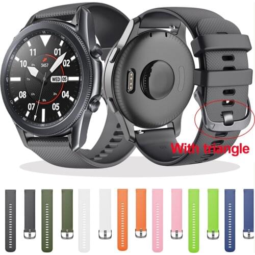 Hot 20 22mm Silicone Vivoactive3 Watchband Strap for Garmin Vivoactive 3 4 samsung galaxy watch3 41 45mm Bracelet Wristband band
