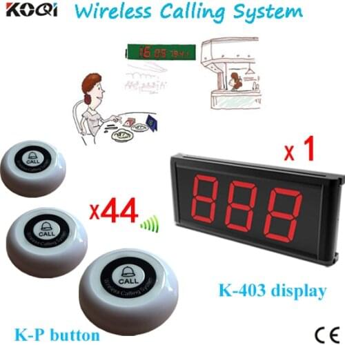 Restaurant Call System For Counter Bar Display Board and Waitress Buzzers