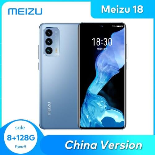 Meizu 18 8/12GB 128/256G Cellphone 5G Smartphone Snapdragon 888 Octa Core NFC UFS3.1 4000mAh 36W Quick Charger China Version