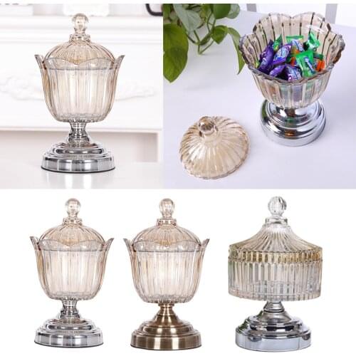 Glass Apothecary Jars with Lid Kitchen Canisters Candy Jars Organizers Candy Buffet Storage Container Party Wedding Centerpiece