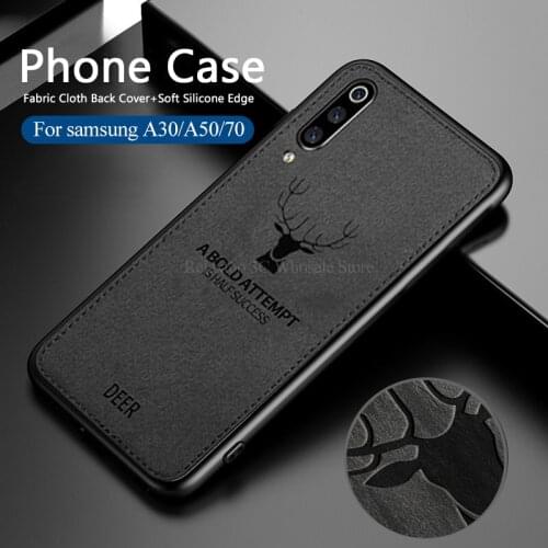 Fabric case For samsung galaxy a30 a50 a70 Silicone Cloth cover on the sumsung samsun galax a 30 50 70 a505F a305F a705F Coque