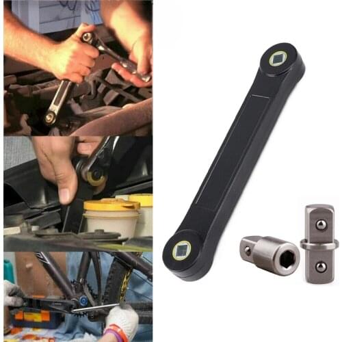 Universal Extension Wrench DIY Extension Wrench Automotive Tools Wrench Sockets Transform Joint 1/2 Turn 1/4 Conversion Head Kit