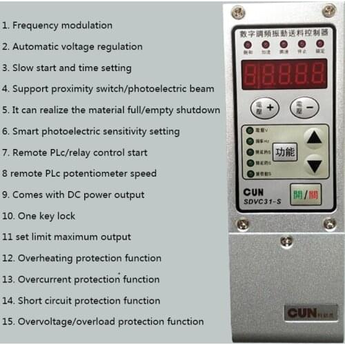 Feeder Digital Frequency Modulation Vibration Disk Intelligent Vibration Disk Controller WNK-SDVC31-M/S Speed Governor Switch
