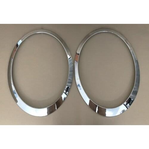 Left or Right ABS Chrome Sliver Headlight Trim Ring 51137149905 51137149906 For Mini Cooper 2007-2015 R55 R56 R57 R58 R59