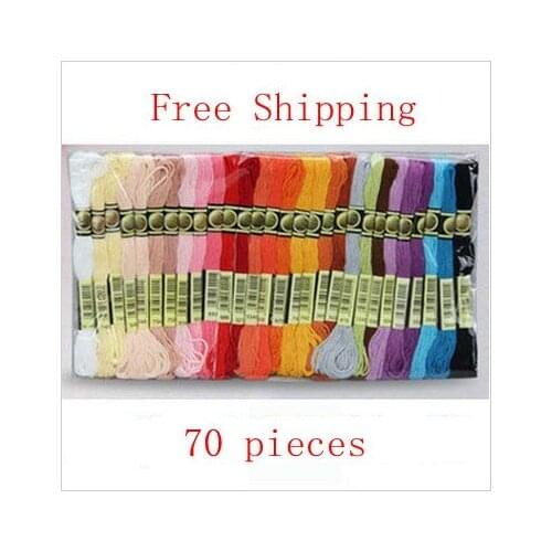 Choose Any Colors And Quantity Cross Stitch Floss Yarn Thread 70 Pieces/lot Similar With DMC