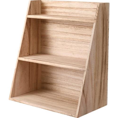 High quality household Table top solid wood purple storage shelf tea cup set display stand small Duobao Pavilion frame