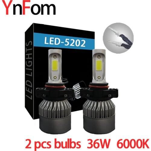 YNFOM LED Lamp 5202 is used to eulogize the low light, high light, fog light position on various cars of Audi Buick Peugeot