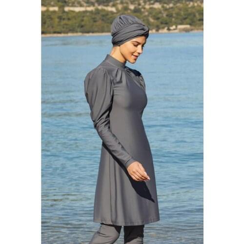 Women Hijab Swimwear Turkish' Muslim Swimsuit Burkinis Modest Clothing Islamic Long Sleeves Hijab Full Cover Swimwears