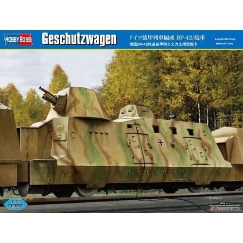 1:72 Germany BP-42 Railway Armored Train Firepower Support Carrier Truck