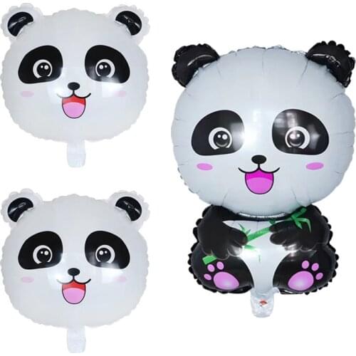 1PC Cartoon Panda Foil Balloon China National Treasure Happy Birthday party decor kids air balloon globos Helium ball