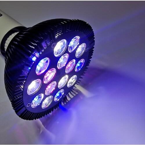 12/15/18/36/45/54W Full Spectrum Aquarium Lamp PAR38 LED Aquarium Light Fixture E27 Light Bulb for Aquatic Marine Reef D30