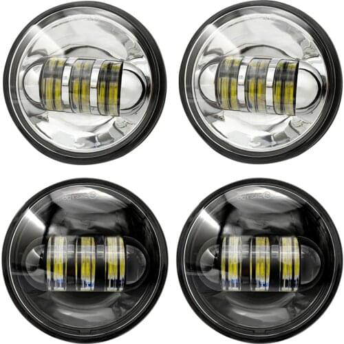 4.5 inch Ip67 Waterproof Anti-rust and Anti-vibration LED Passing Lights for HARLEY Motorcycle Round Auxiliary Spot Lamps 1 Pair