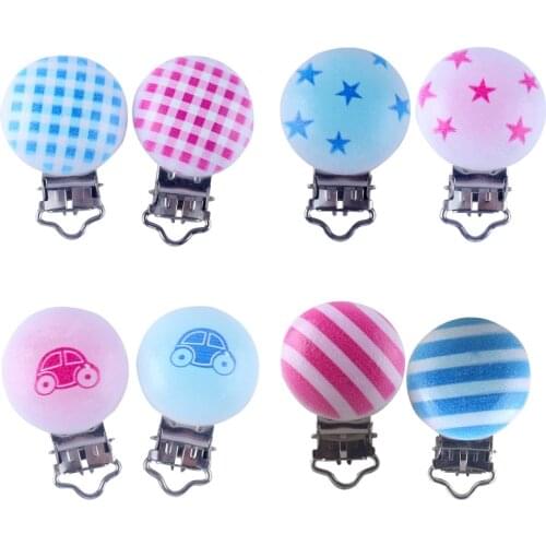 5Pcs Pacifier Clips Soother Holder Infant Pacifier Nipples Holder Multi Color Clamp Toy