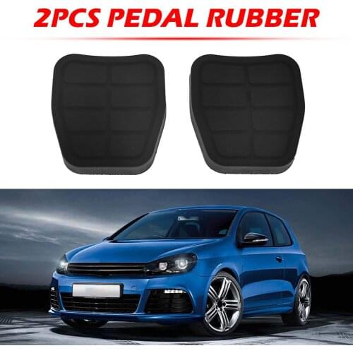 Car Rubber Brake Clutch Pedal Cover Pads Anti Slip Brake Clutch Pedal Pads for VW Golf Jetta 1984-1992 321721173