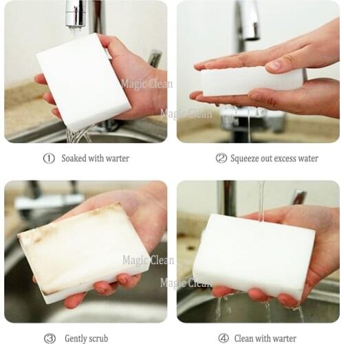 White Magic Sponge Eraser Melamine Cleaner,multi-functional Cleaning 110*70*40mm Big block