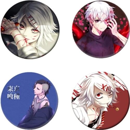 Free Shipping Anime Tokyo Ghoul Brooch Pin Badge Accessories For Clothes Backpack Decoration Childrens gift B037