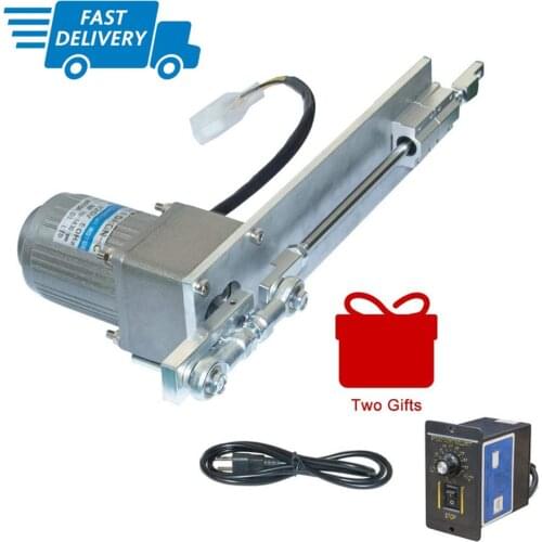 DIY 110/220V AC Reciprocating Linear Actuator Stroke 100mm/4inch + AC Speed Controller Kits for Squirt Spraying Pellet Mechanism